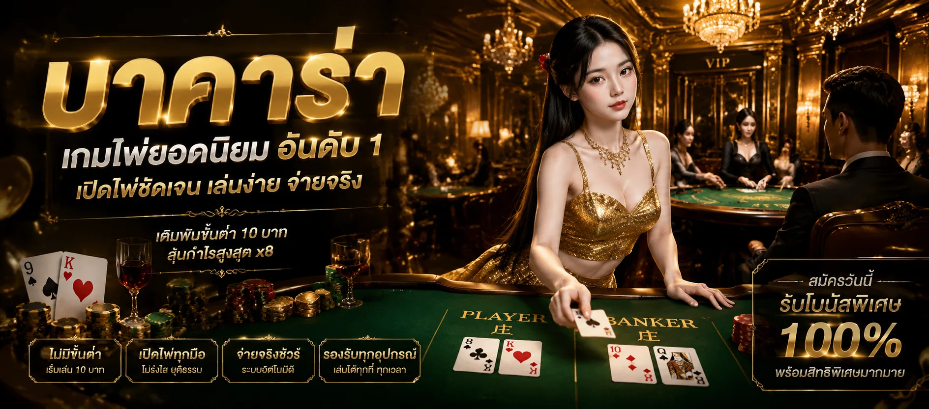 คาสิโนออนไลน์ 789BET ถ่ายทอดสดบาคาร่า รูเล็ต